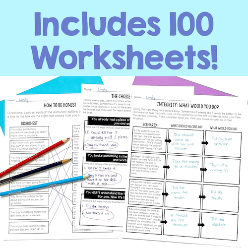 Social Emotional Learning Worksheets For Kids