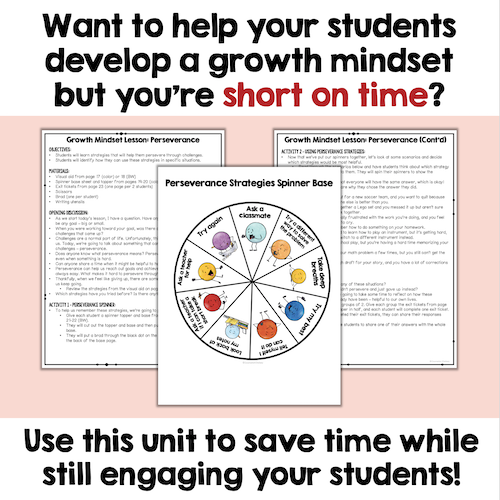 Growth Mindset Lessons & Activities For Students In Grades 3-5