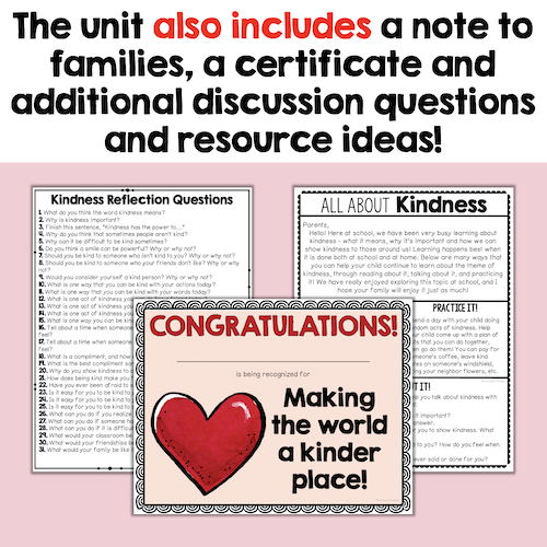 Kindness Lessons For Students In Grades 3-5