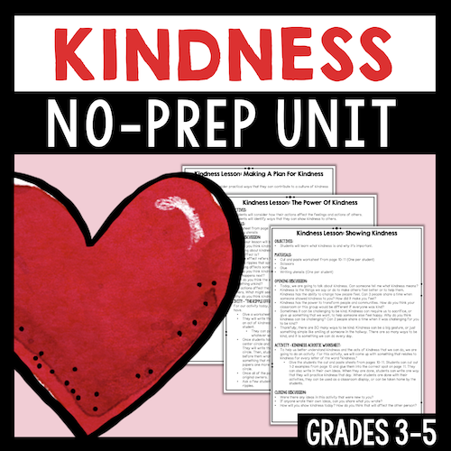 Kindness Lessons For Students In Grades 3-5