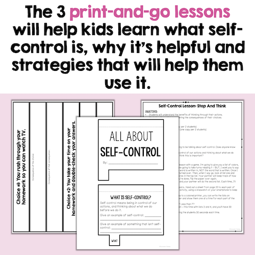 Self-Control Lessons For Students
