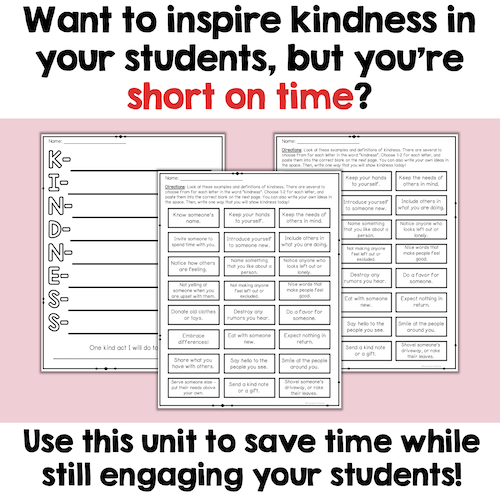 Kindness Lessons For Students In Grades 3-5