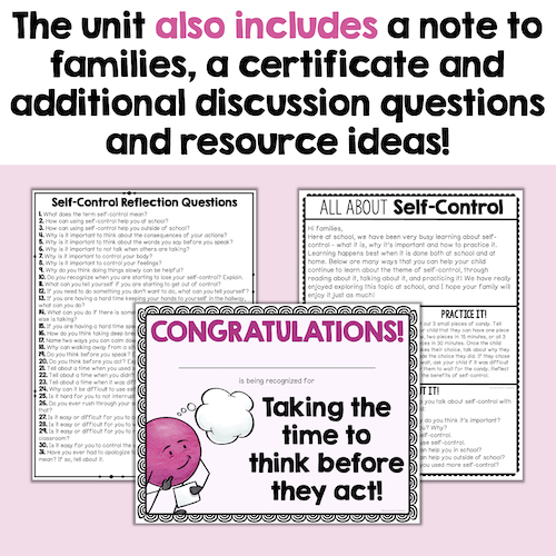 Self-Control Lessons For Students