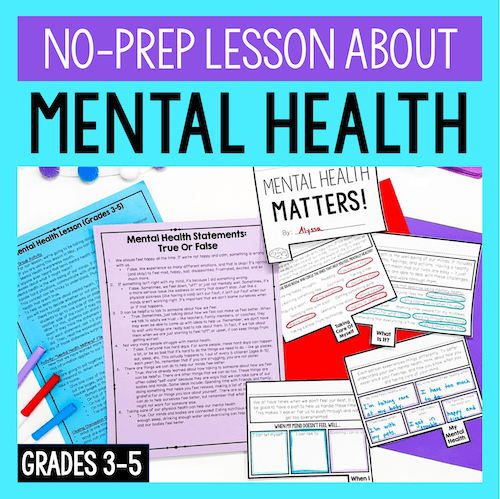 Mental Health Lesson For Self-Care and Mental Health Awareness