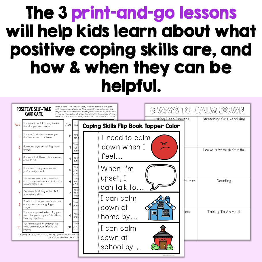 Coping Skills Lessons & Activities For Kids In Grades K-2