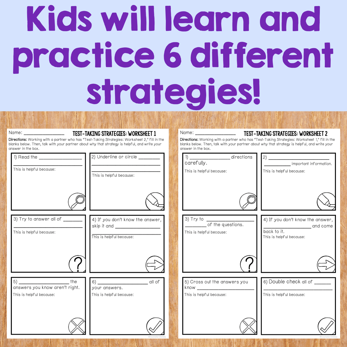 Test Taking Strategies No-Prep Lesson For Kids