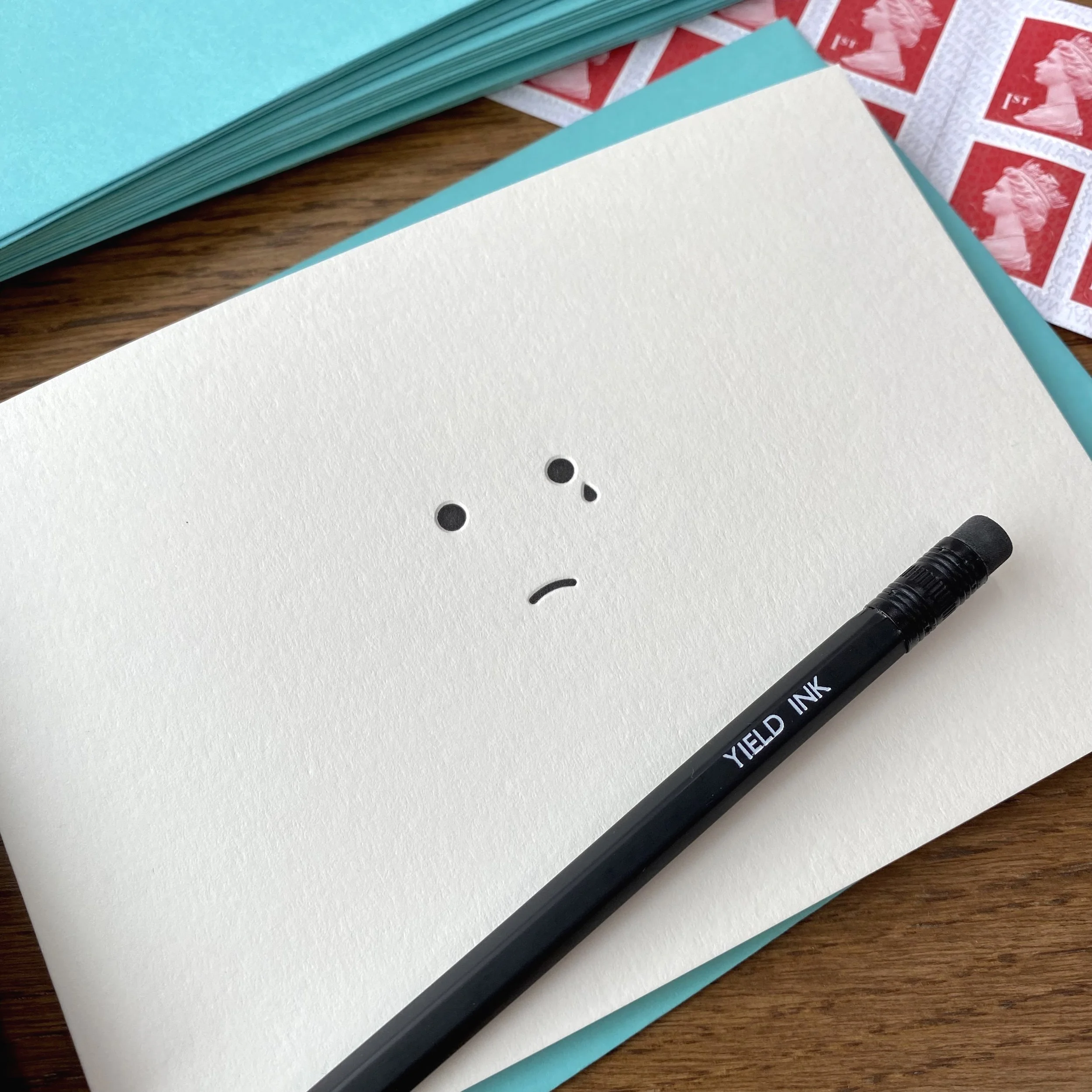 'So Sorry' Letterpress Card