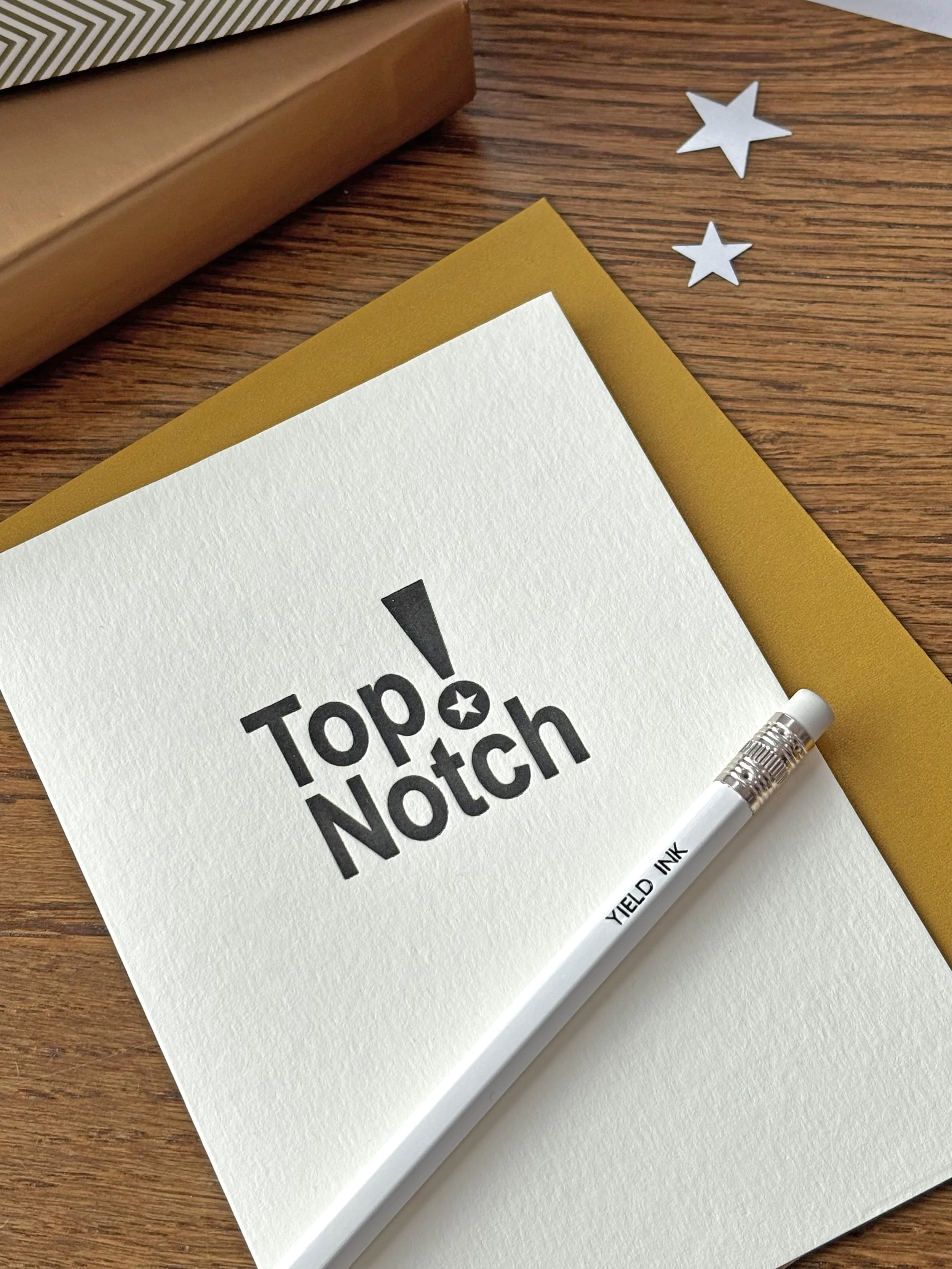 'Top Notch!' Letterpress Card