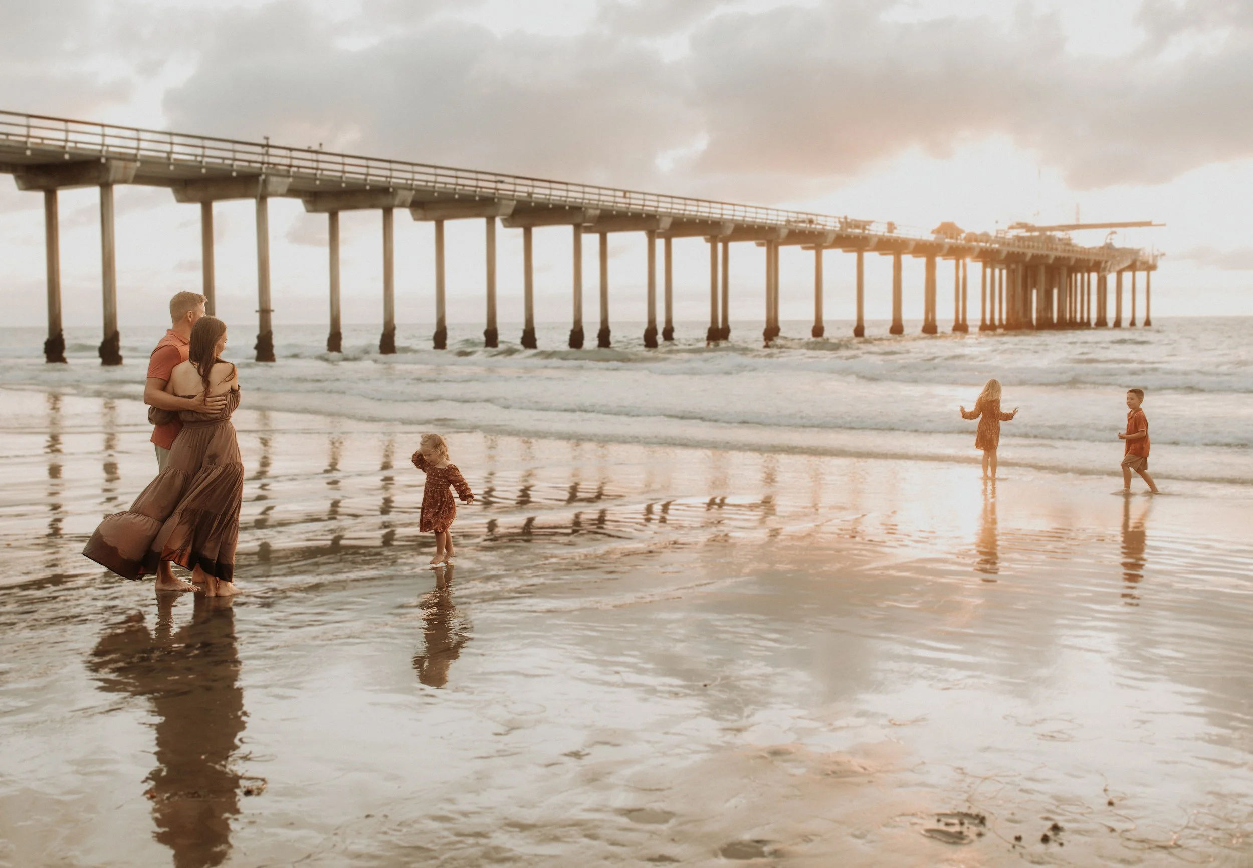 San Diego Beach Family Photoshoot