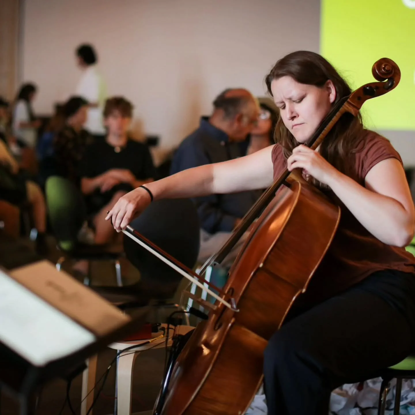 From a concert last month 💕 I love taking on new songs and reimagining them for cello!

Whats a tune you think would work great on the expansive voice and range of the cello? Looking to expand my set list for my Fall events! 

P.s. get in touch if y