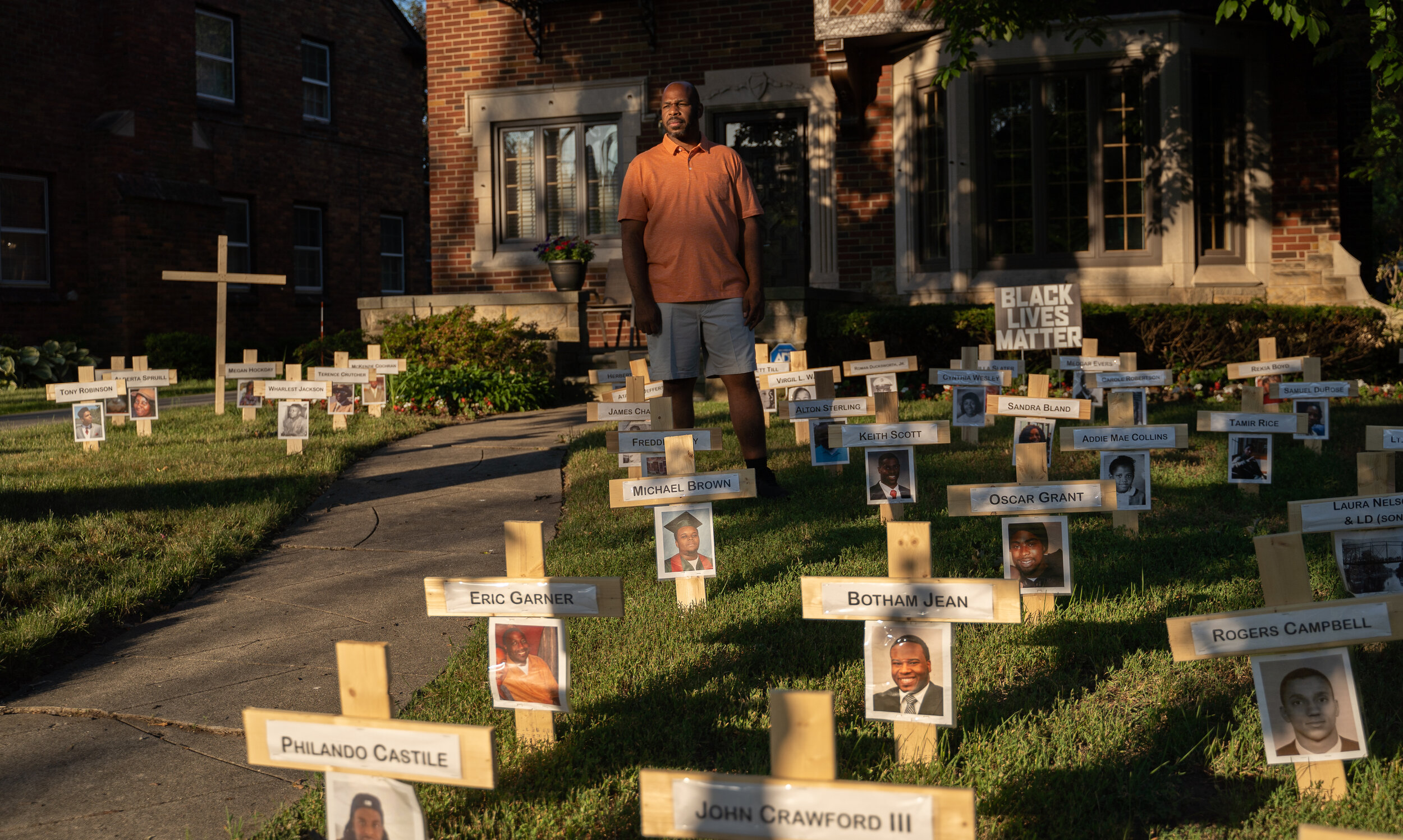 Front yard memorial draws attention to African-American lives both lived and lost