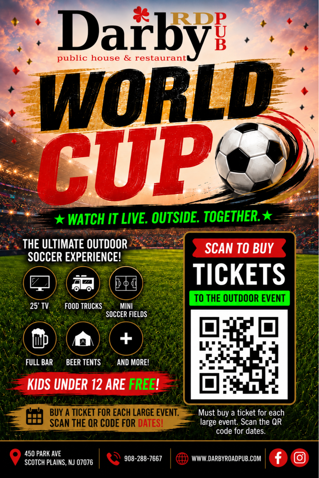 World Cup 2026 at Darby Road Public House. Scotch Plains, New Jersey