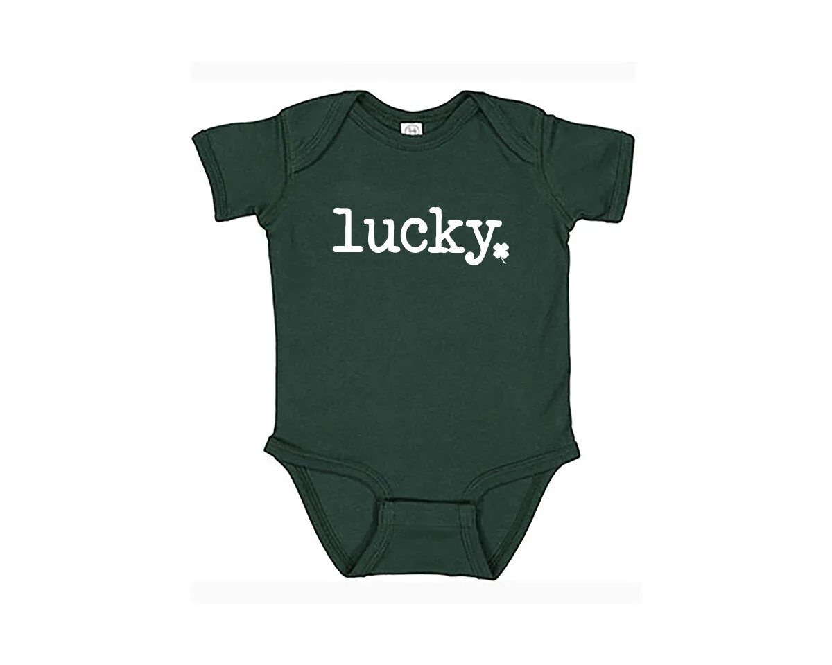 Lucky Typewriter Onesie