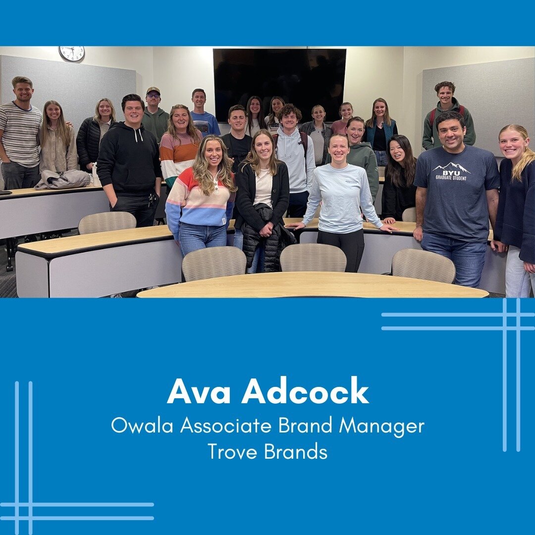 Last week we had the opportunity to hear from Ava Adcock- an Associate Brand Manager for Owala! Ava's passion for marketing left us all inspired! ✨