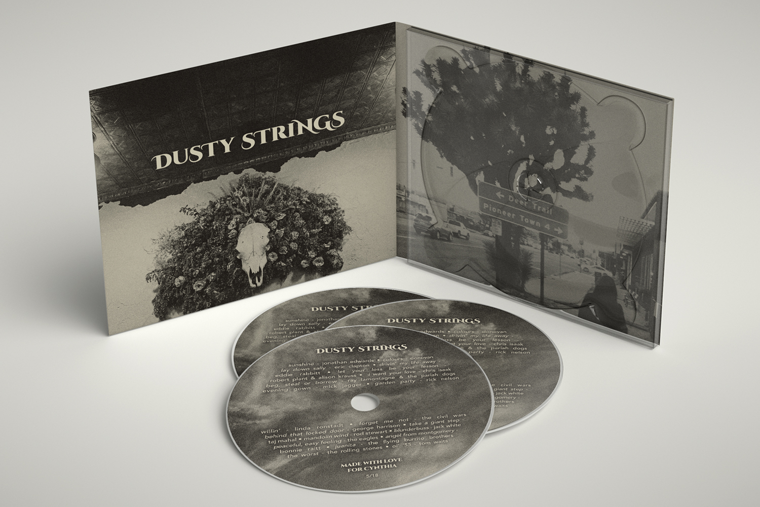 Compilation CD package (personal project) art direction, photography, design