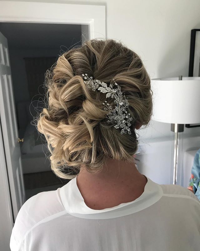 #weddinghair what a fun wedding party this was! So much beautiful hair!! #saloninthemills #updo #capecodweddings