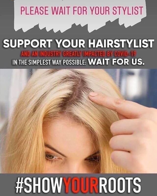 I can&rsquo;t wait to see all of my lovely clients again! My roots are coming in hot! 👵🏼 I have a bigger appreciation for messy buns and hats to impress my cats 🐈 🐈 If you are really concerned about your roots I may have a solution! Contact me di