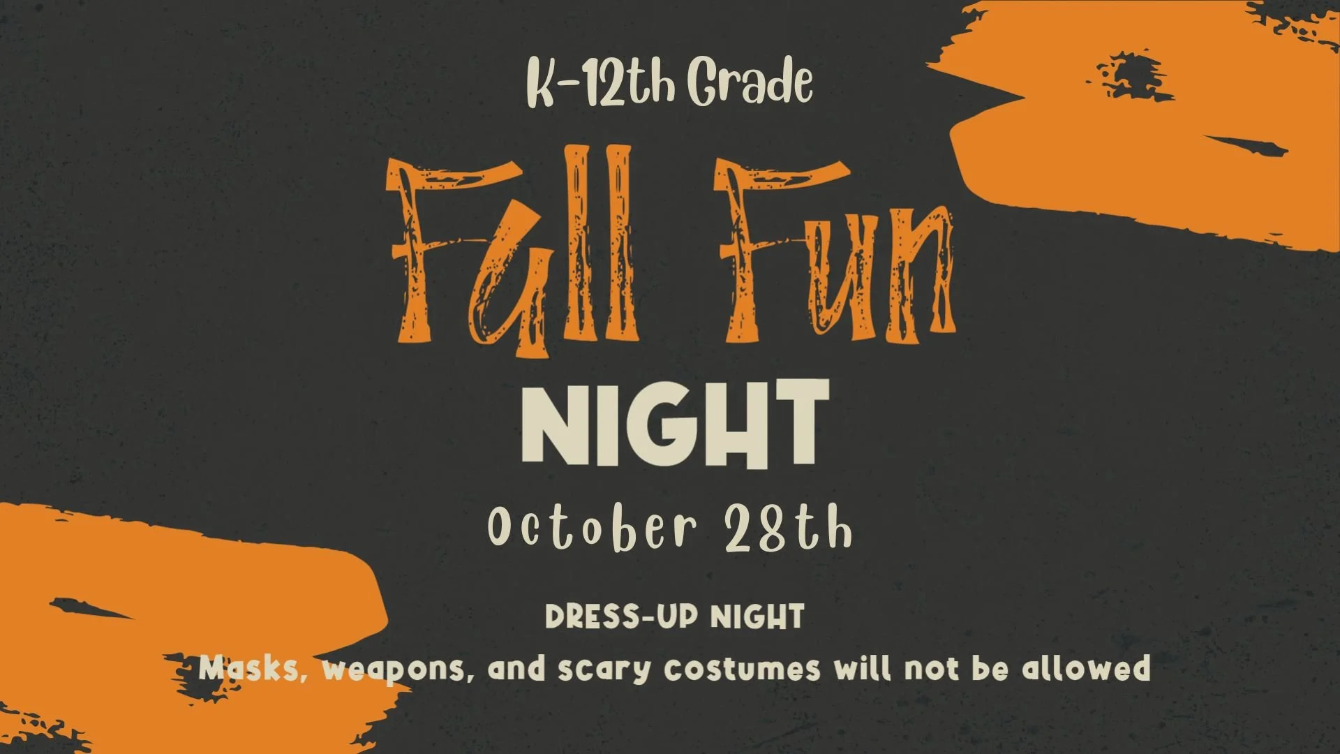 2026 Fall Fun Night