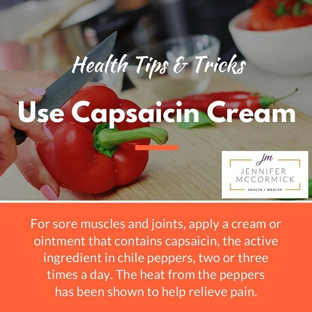 Did you know that chili peppers do not only give heat to our food&rsquo;s taste? 
_
They also heat up our sore muscles and joints into healing!
_
Wrapping up our week with this Holistic Health and Wellness Tips &amp; Tricks #6️⃣, #UseCapsaicinCream.
