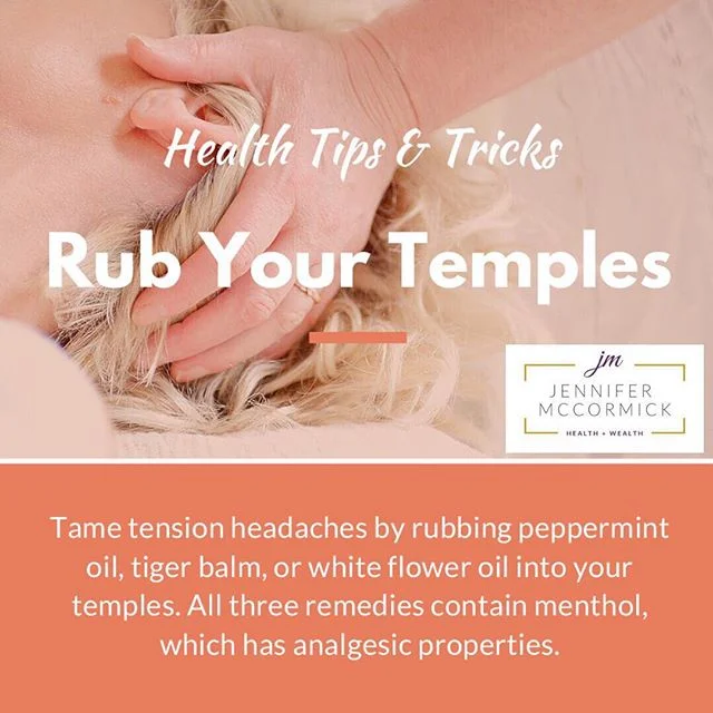 How&rsquo;s your weekend going, my friends &amp; folks? 
_
Just wanted to pass by your posts with this bit of a health tip. This is our Holistic Health and Wellness Tips &amp; Tricks #5️⃣, #RubYourTemples.
_
These proven age-old natural remedies real