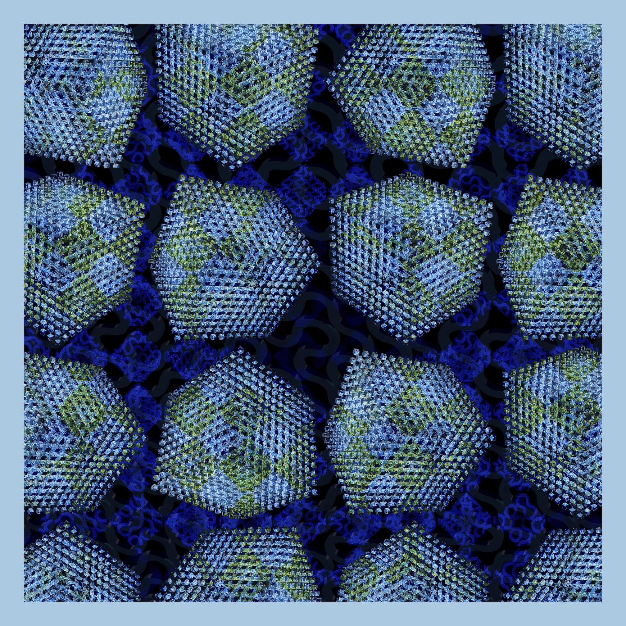 Blue tile