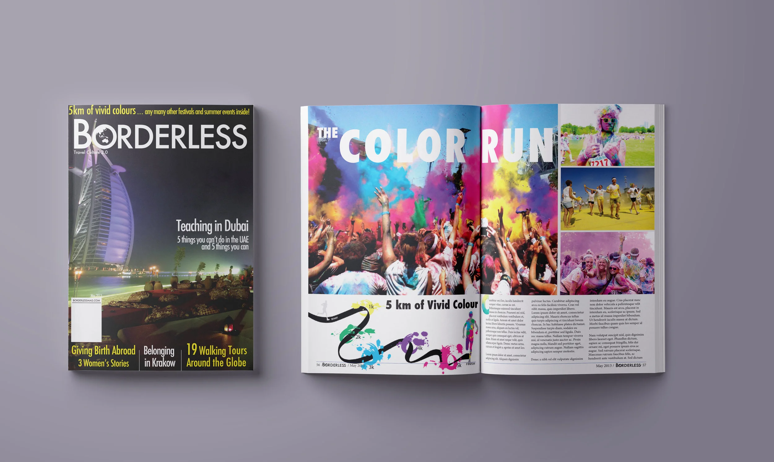 Borderless Magazine Layout