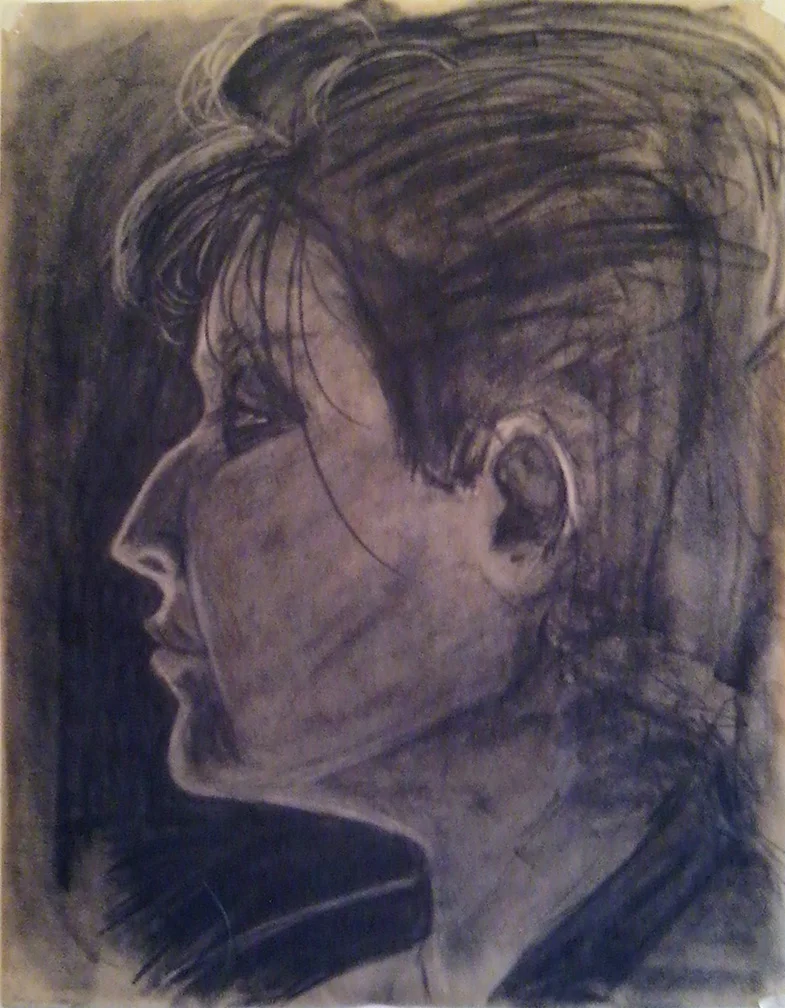 Woman's profile-charcoal.jpg