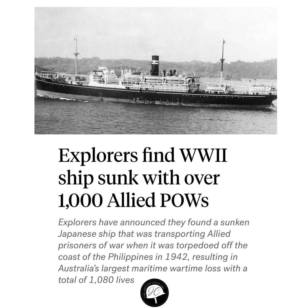 @thehistorychick1941 shared a fascinating post. 

During part 4 of Defense of the Philippines, I briefly discuss Allied POW casualties on board Japanese hellships. It's unlikely U.S. Marines were on this vessel, but the discovery helps highlight the 