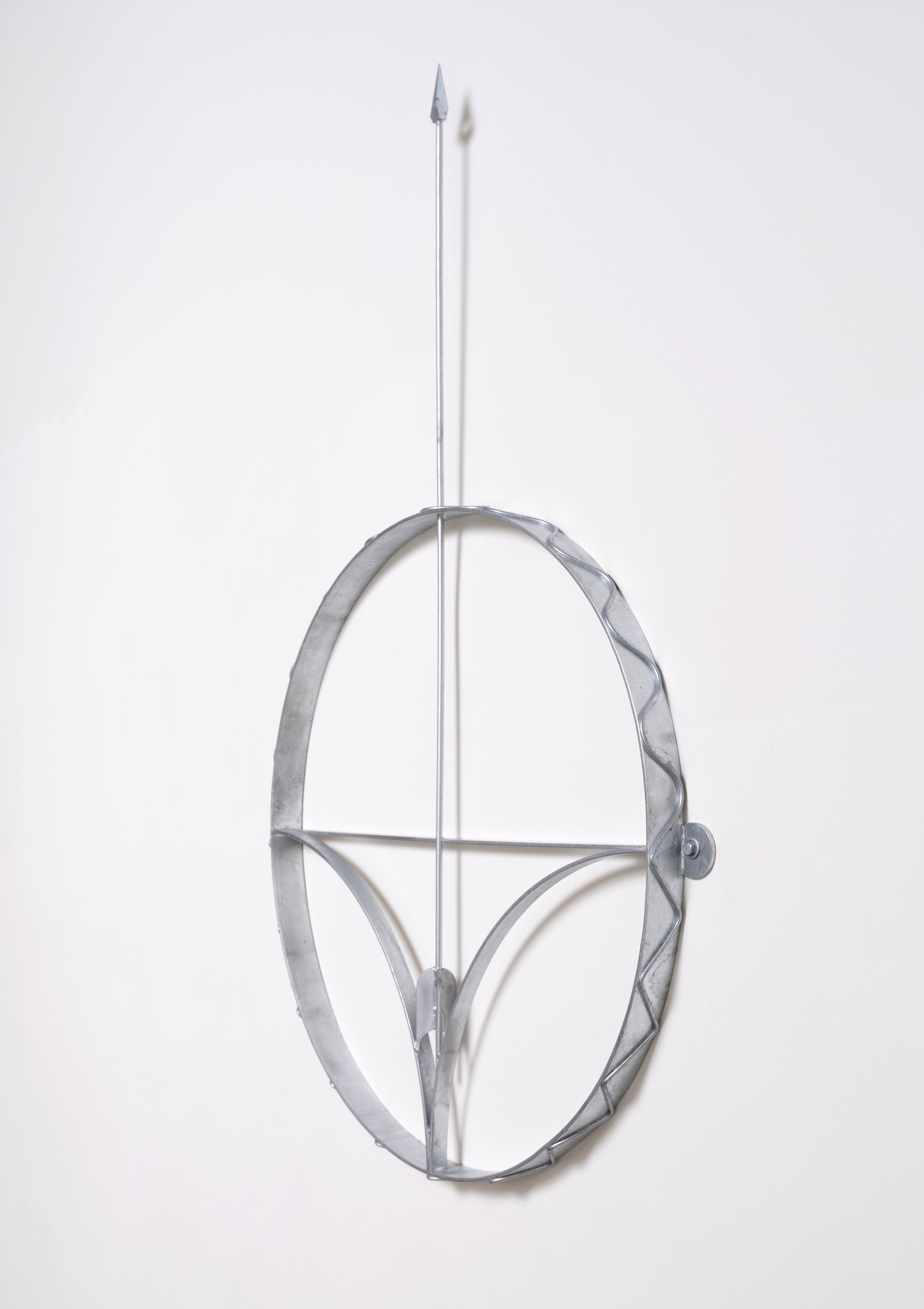   From Which (Ordinate)  (side view), 2023 Galvanized steel 55 x 32 x 2 inches 