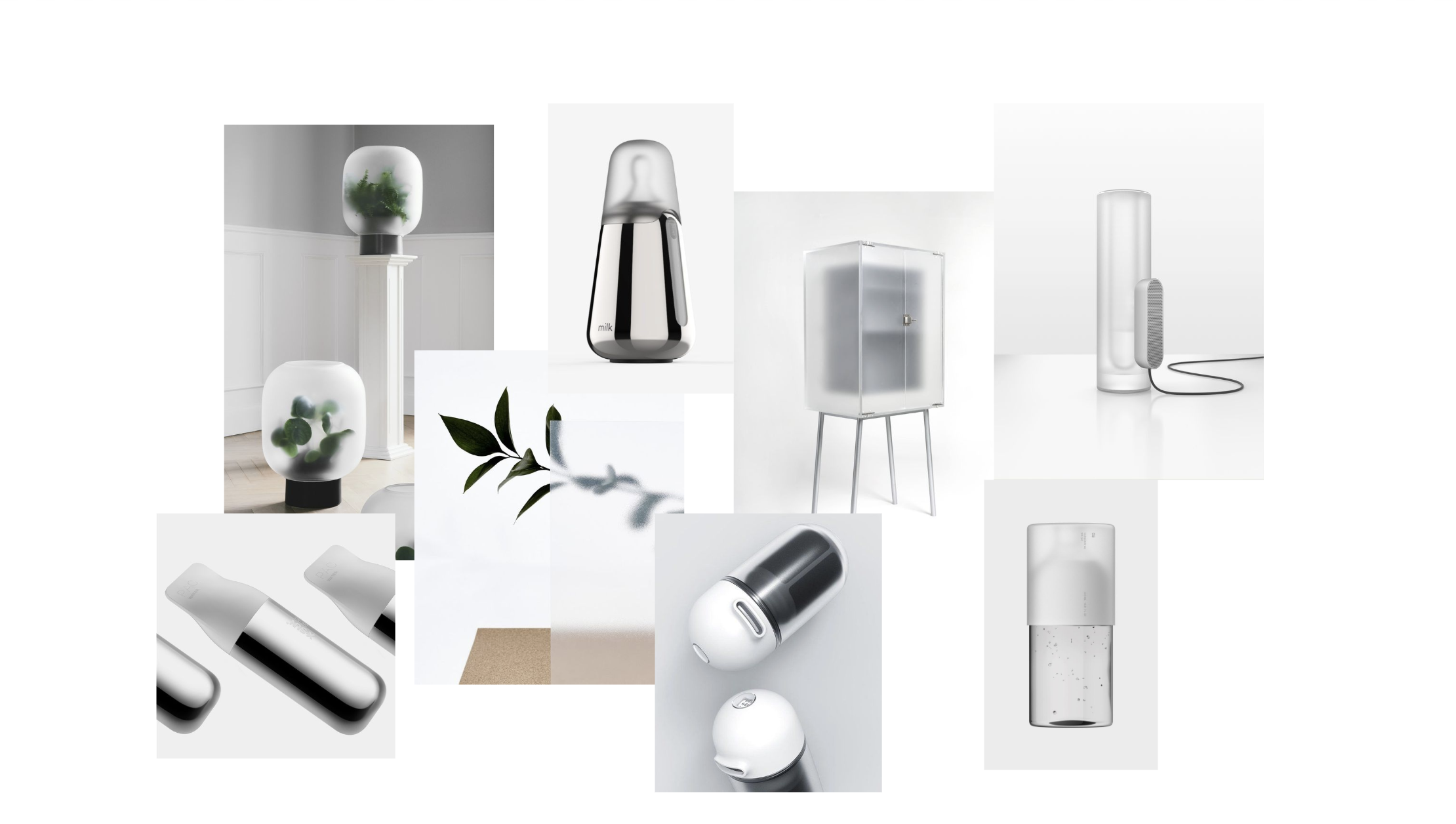 Plant pot material interaction inspiration images.
