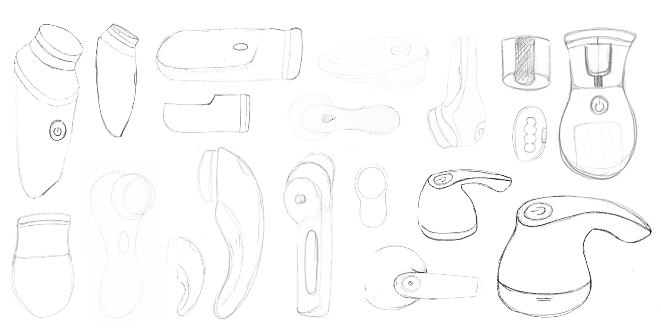 Preliminary sketches of potential designs.