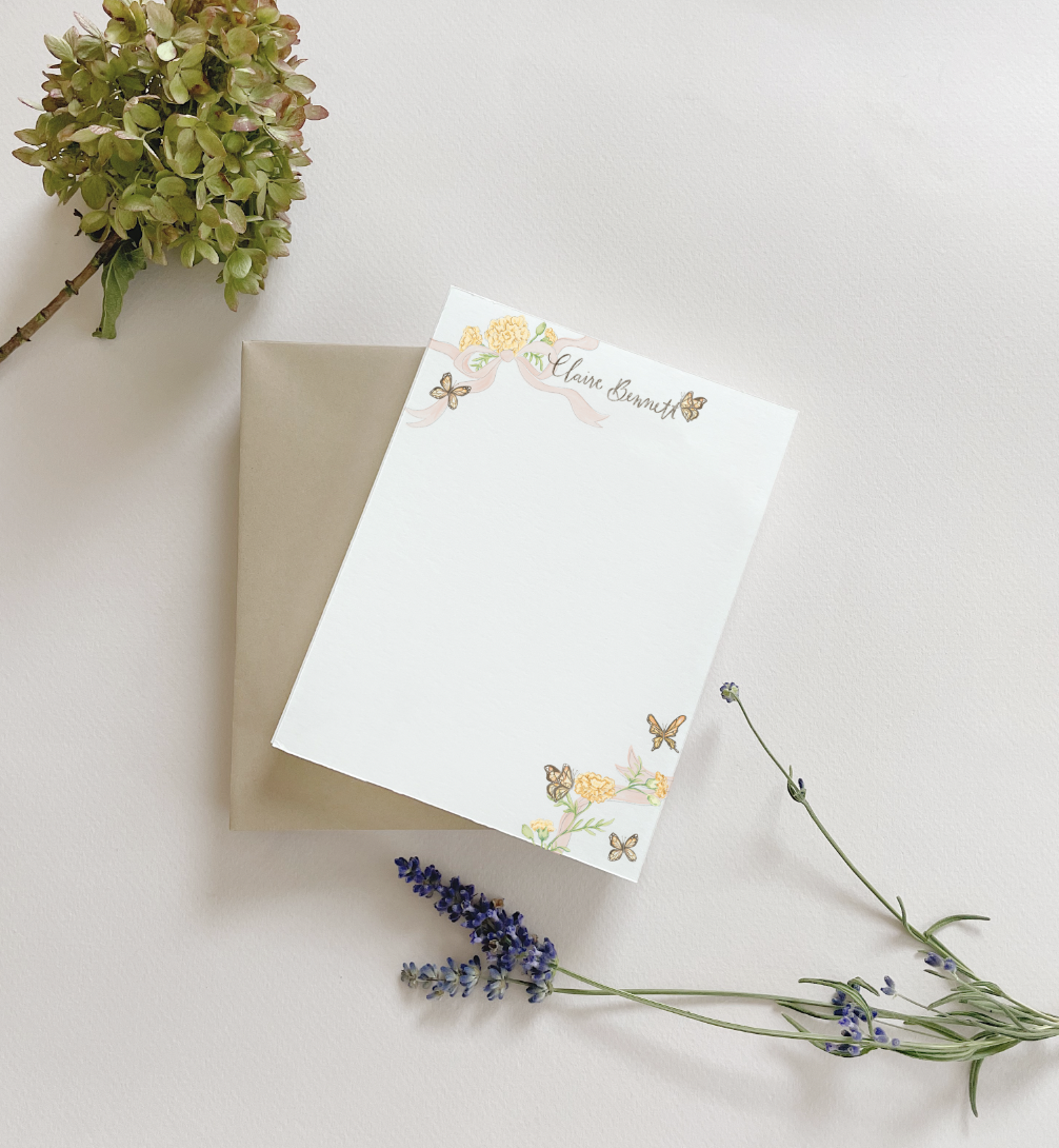 Floral Stationery for your Birthmonth