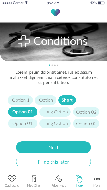 Set Preferences - Conditions