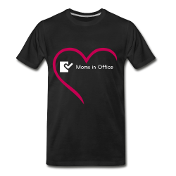 Moms in Office Organic T-Shirt Black