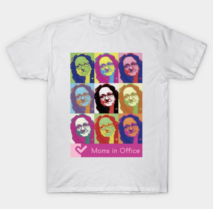 Katie Porter Pop Art T-shirt White