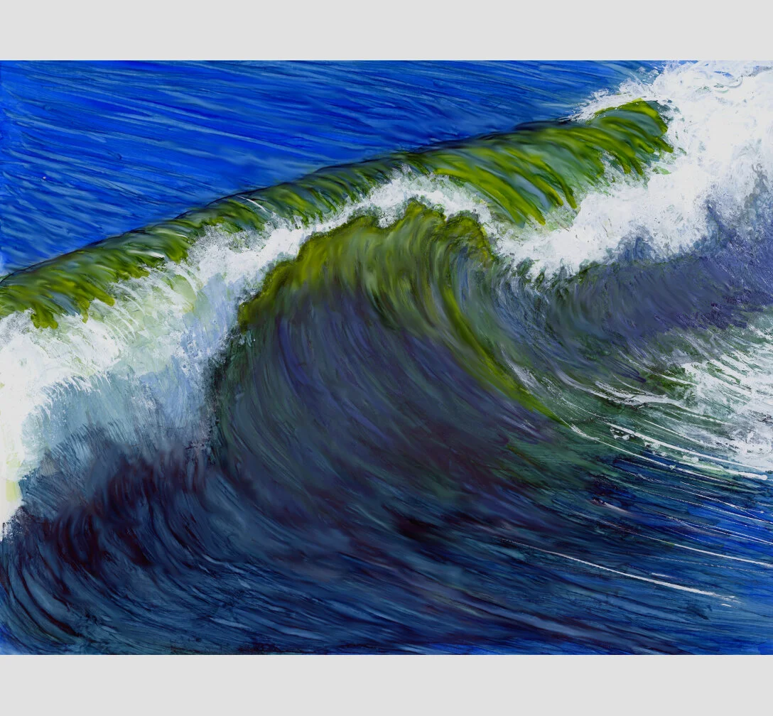 "Ocean Dance" Print of Painting by Marcella Chapman