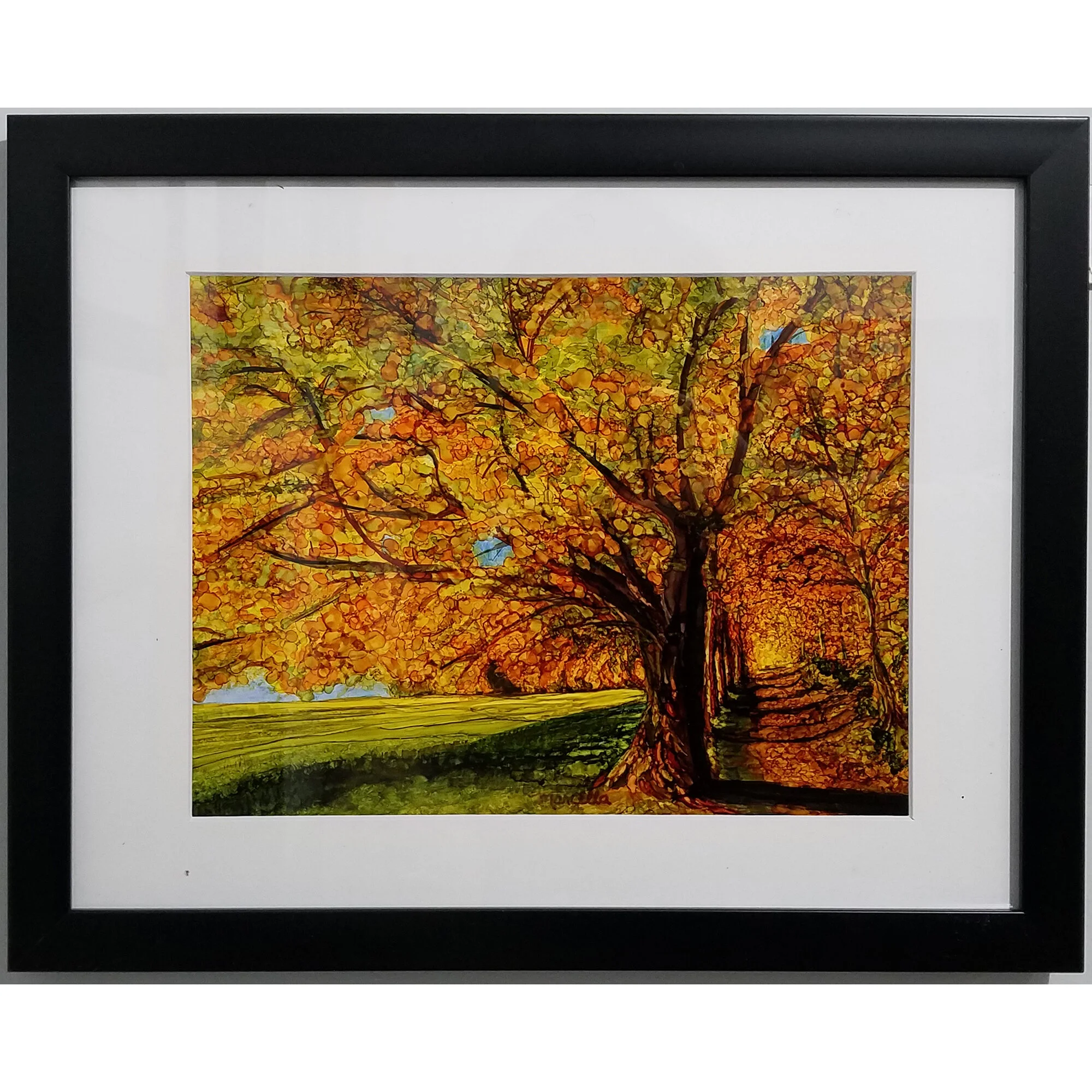 "Autumn Path" Painting by Marcella Chapman