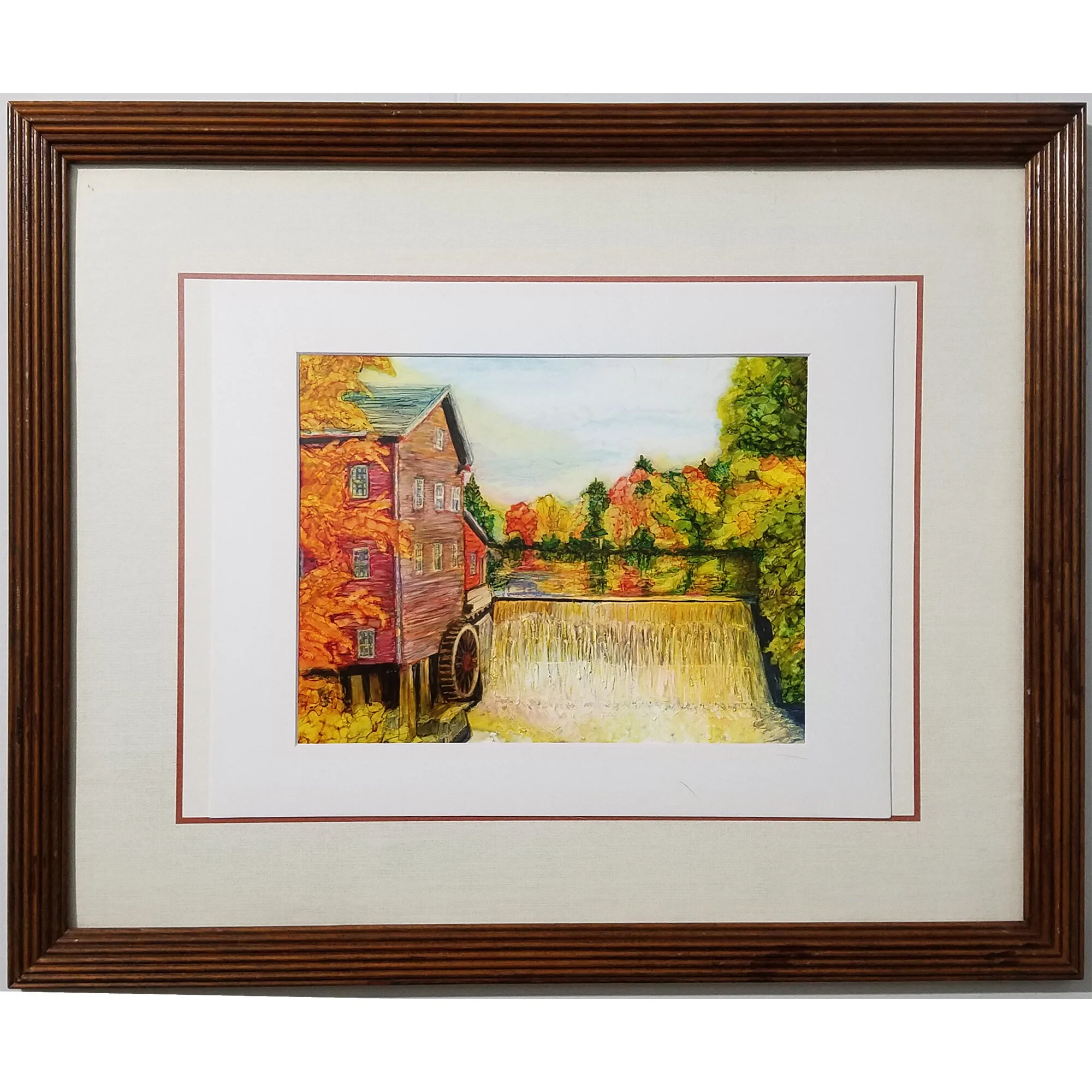 "Mill in Autumn" Painting by Marcella Chapman