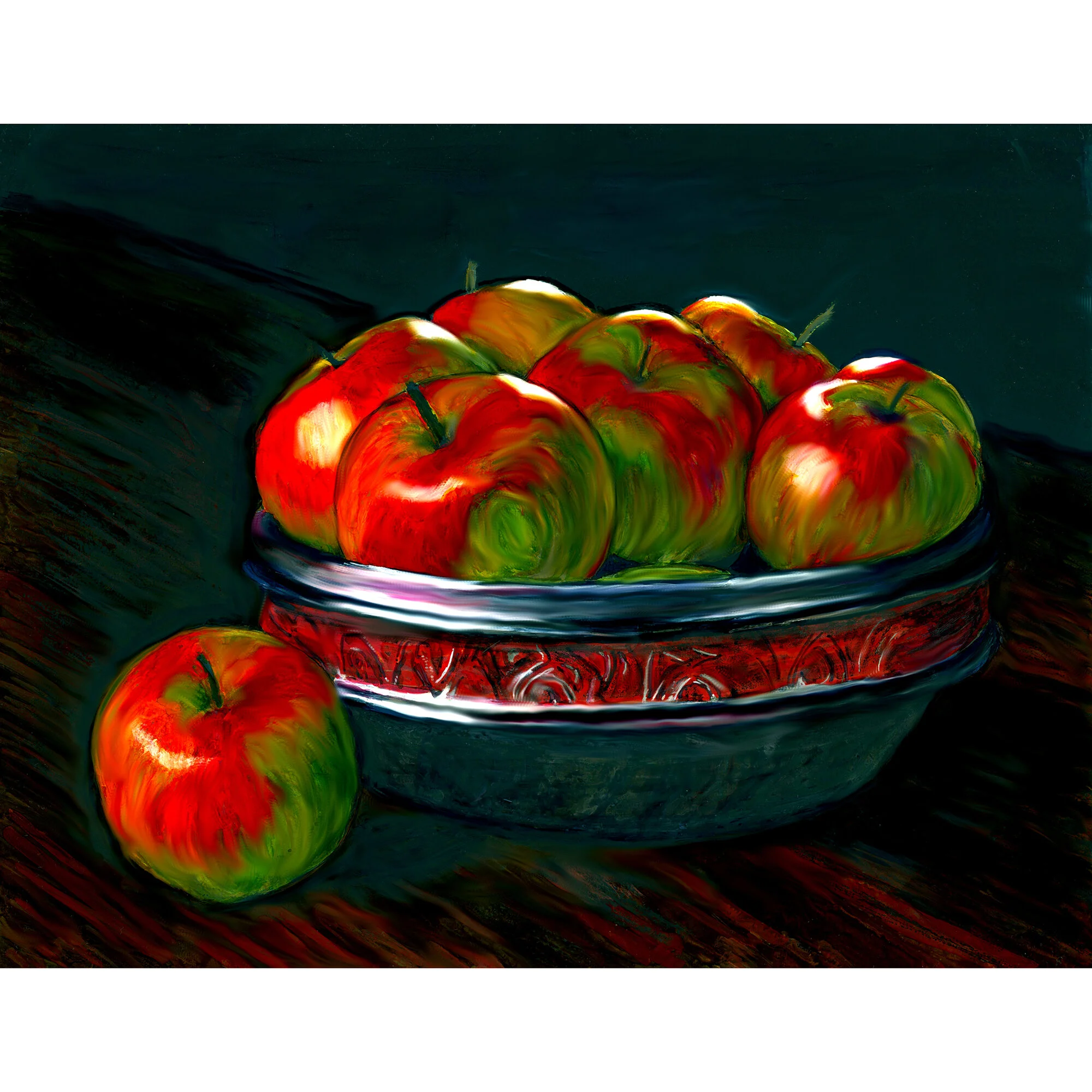 "Fruit of Much Labor" Print of Painting by Marcella Chapman