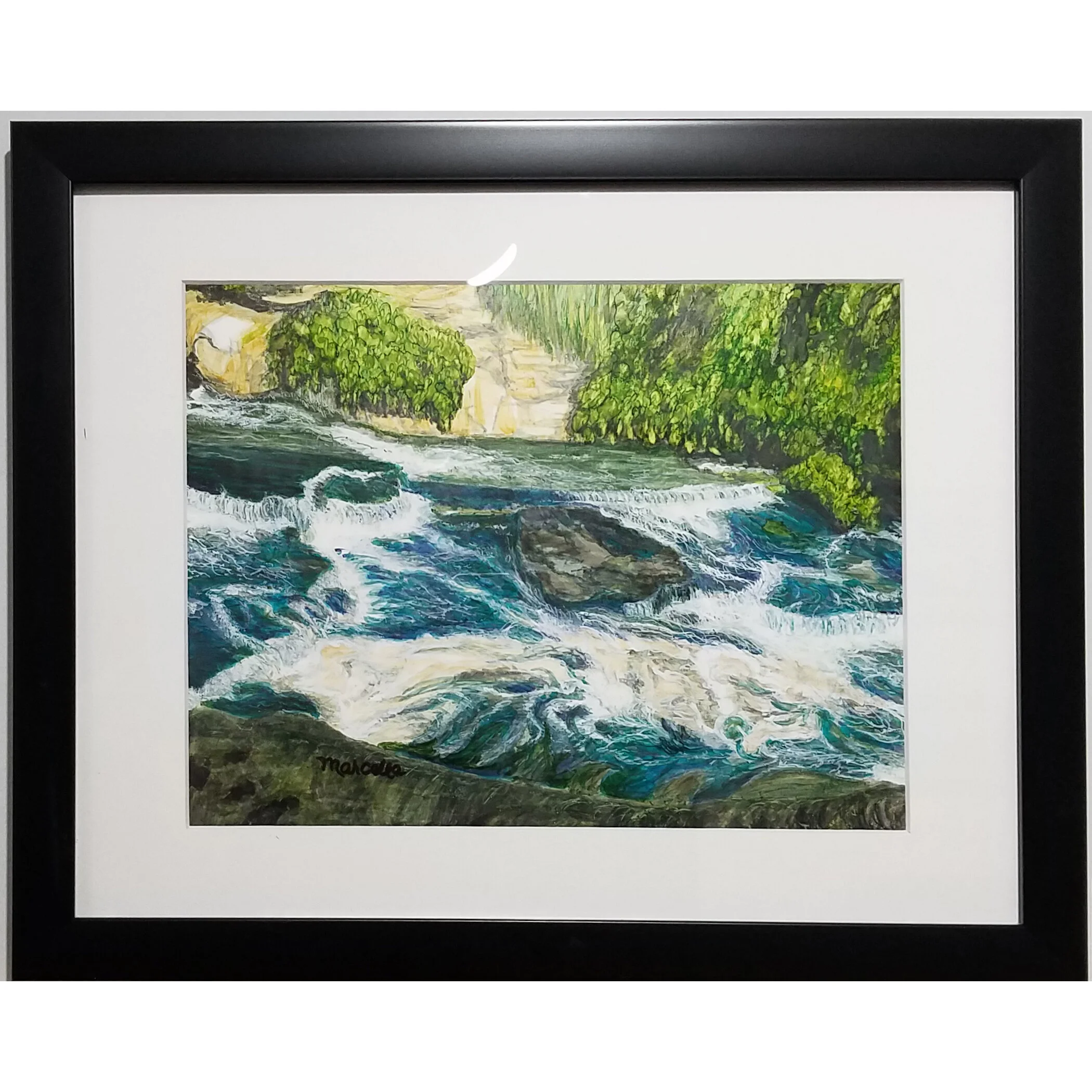 "Cuyahoga River Series #2" Painting by Marcella Chapman