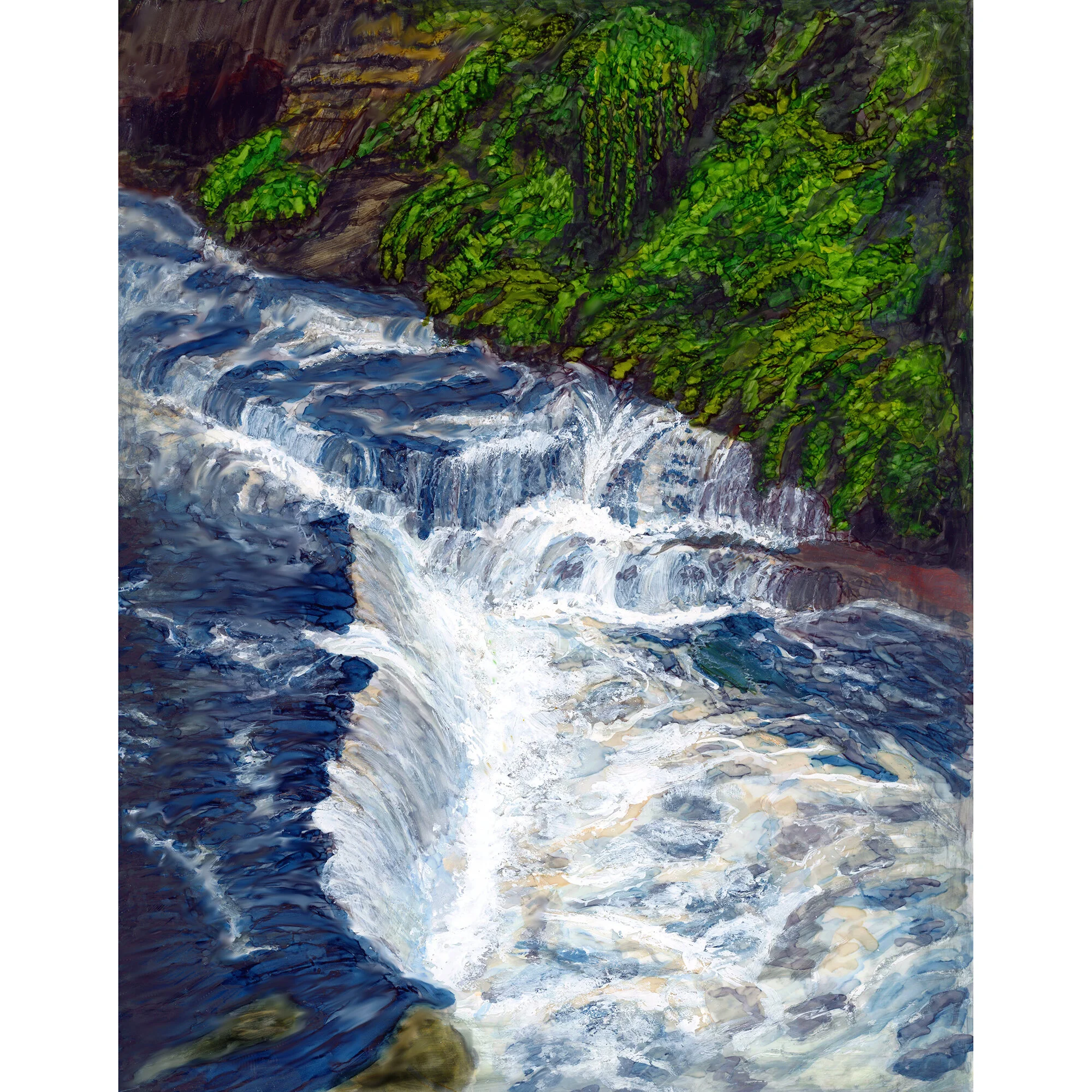 "Cuyahoga River In Summer" Print of Painting by Marcella Chapman