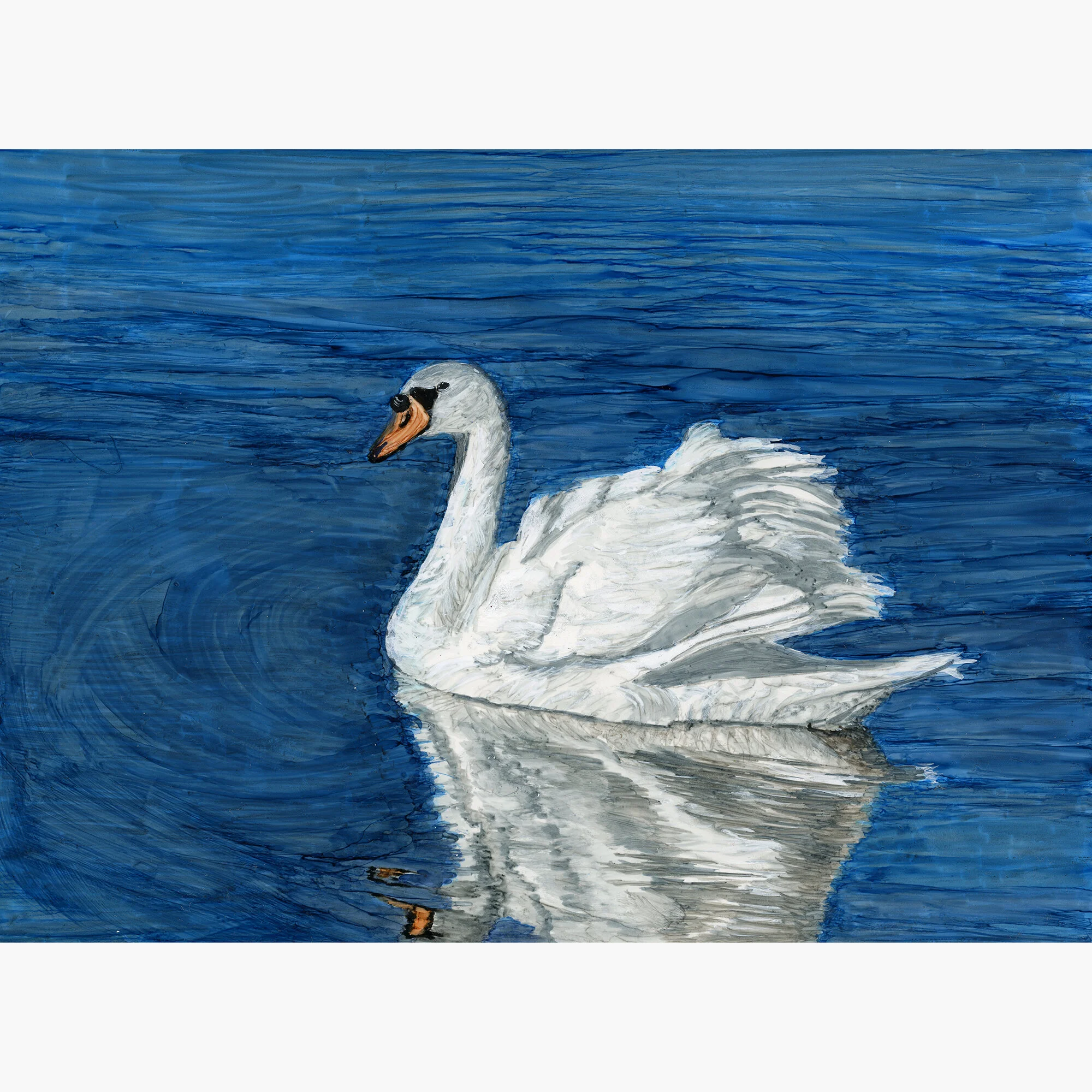 "Reflected Beauty" Print of Painting by Marcella Chapman