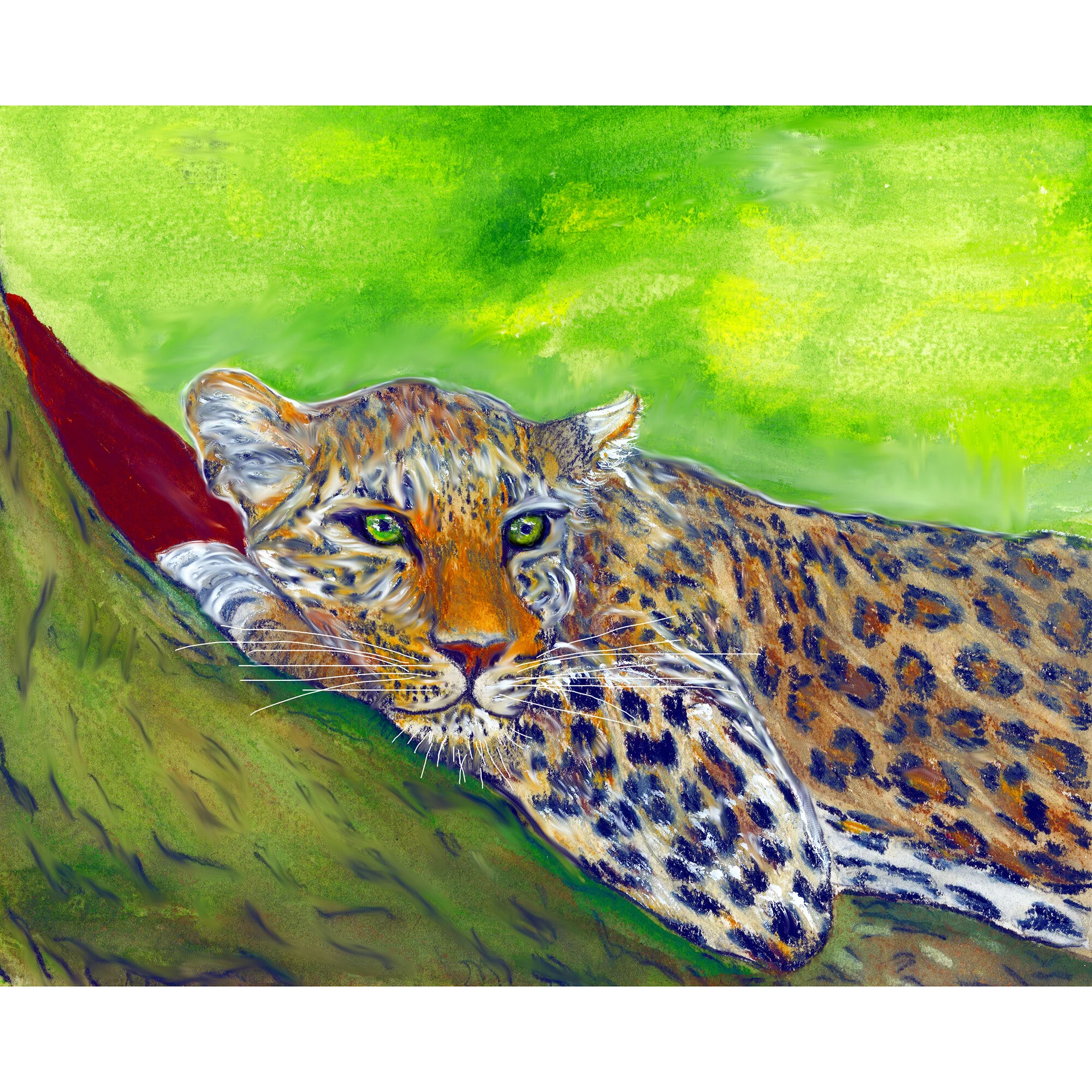 "Leopard" Print of Painting by Marcella Chapman