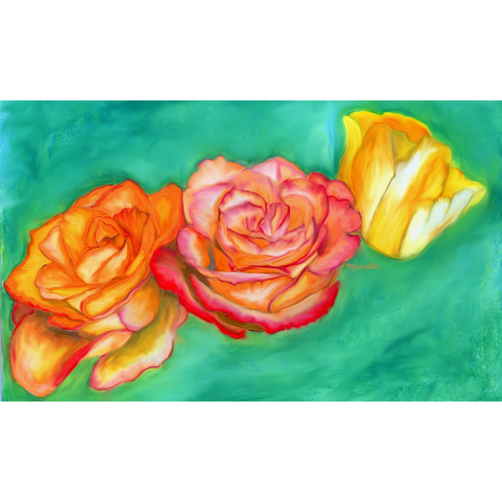 "Banner" Print of Painting by Marcella Chapman