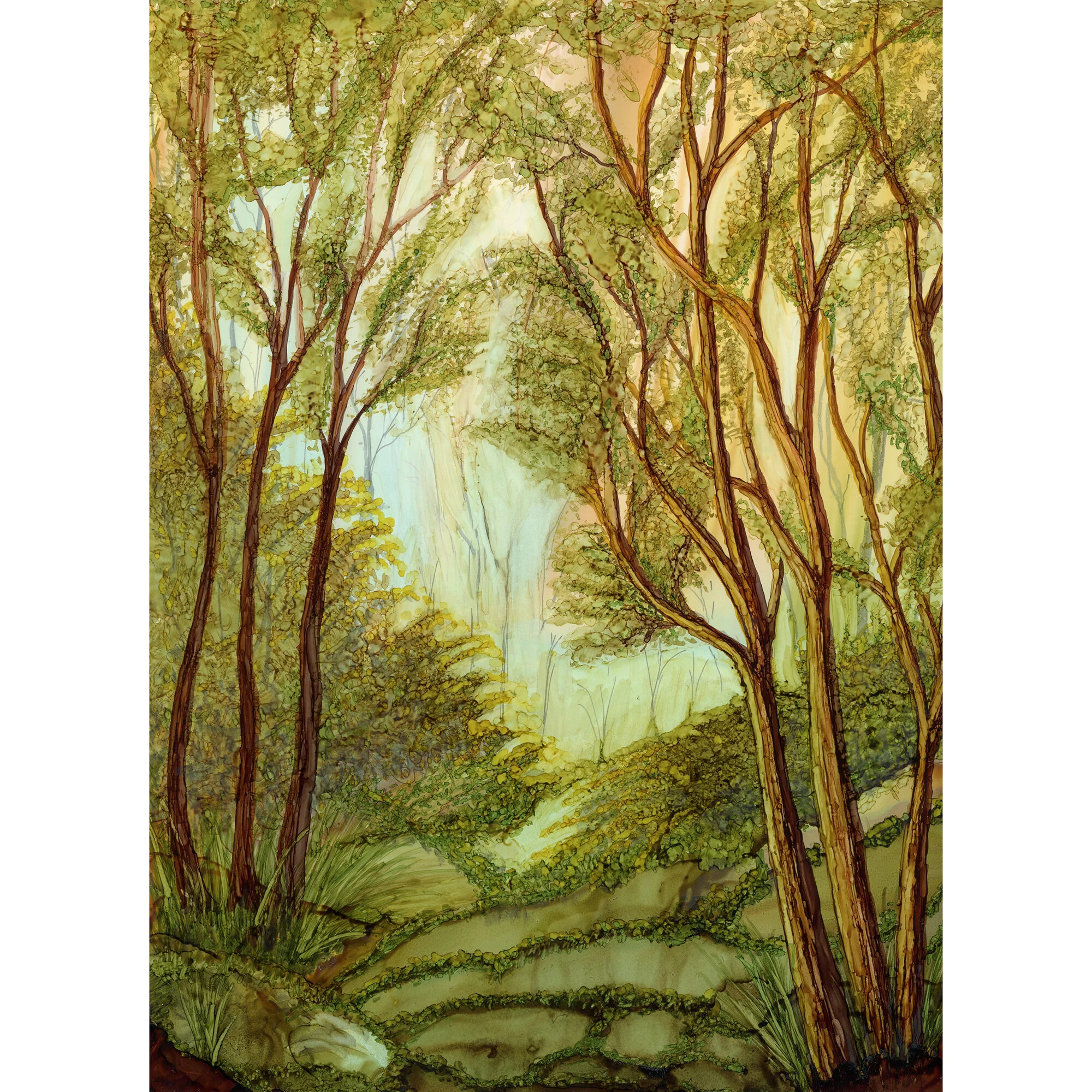 "Vreni's Landscape" Print of Painting by Marcella Chapman
