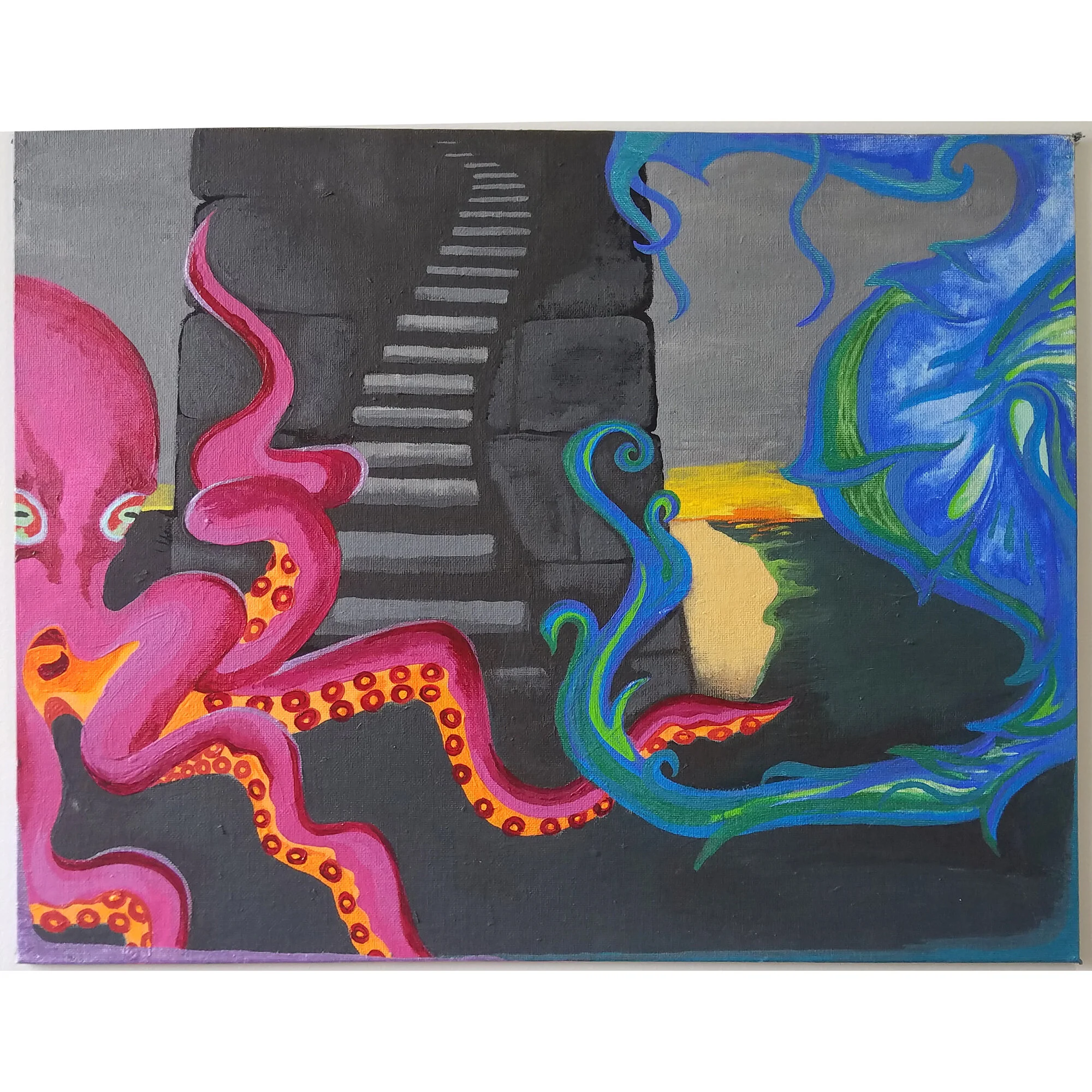 "Dark Tower II" Print of Painting by Liz Fountain