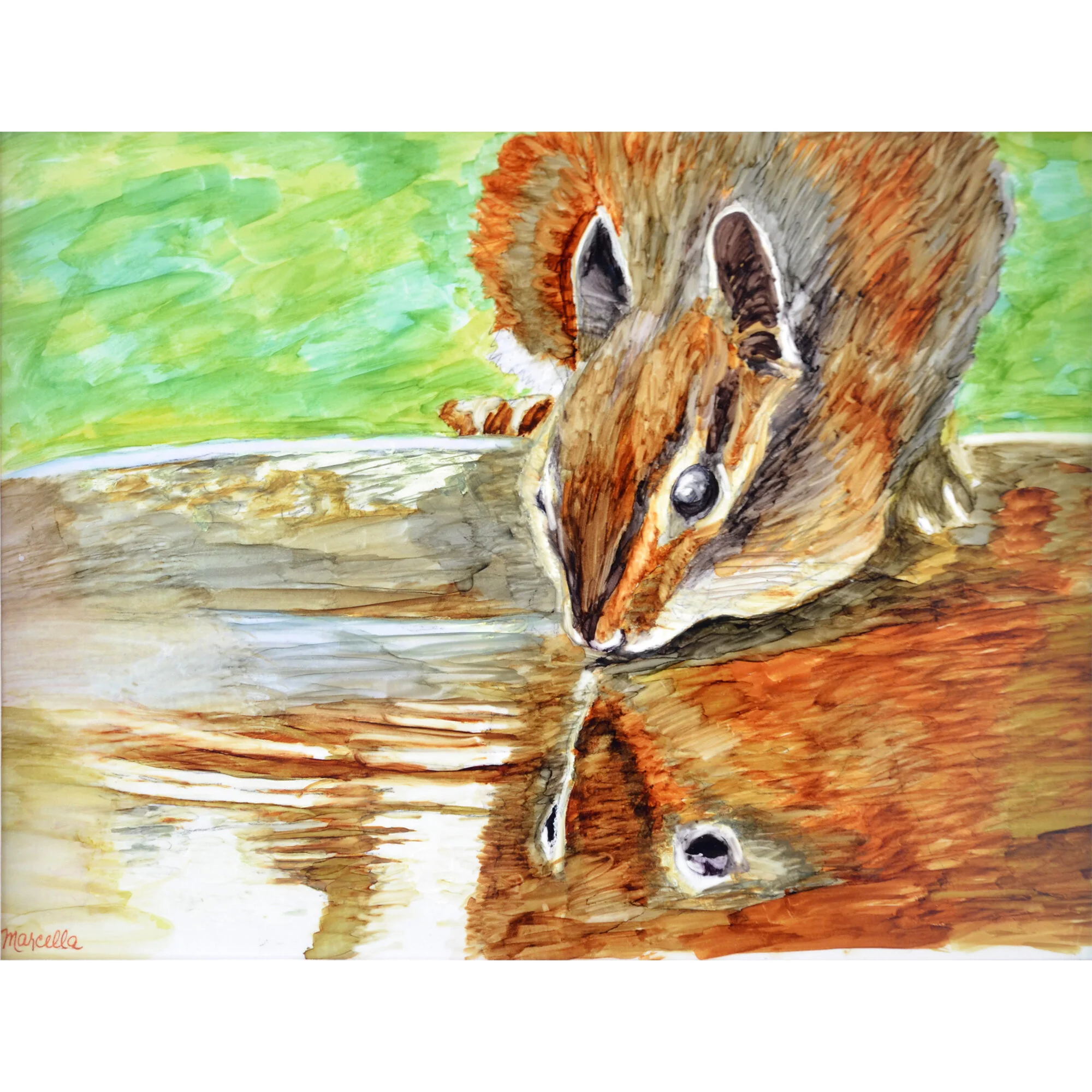 "Chip" Print of Painting by Marcella Chapman