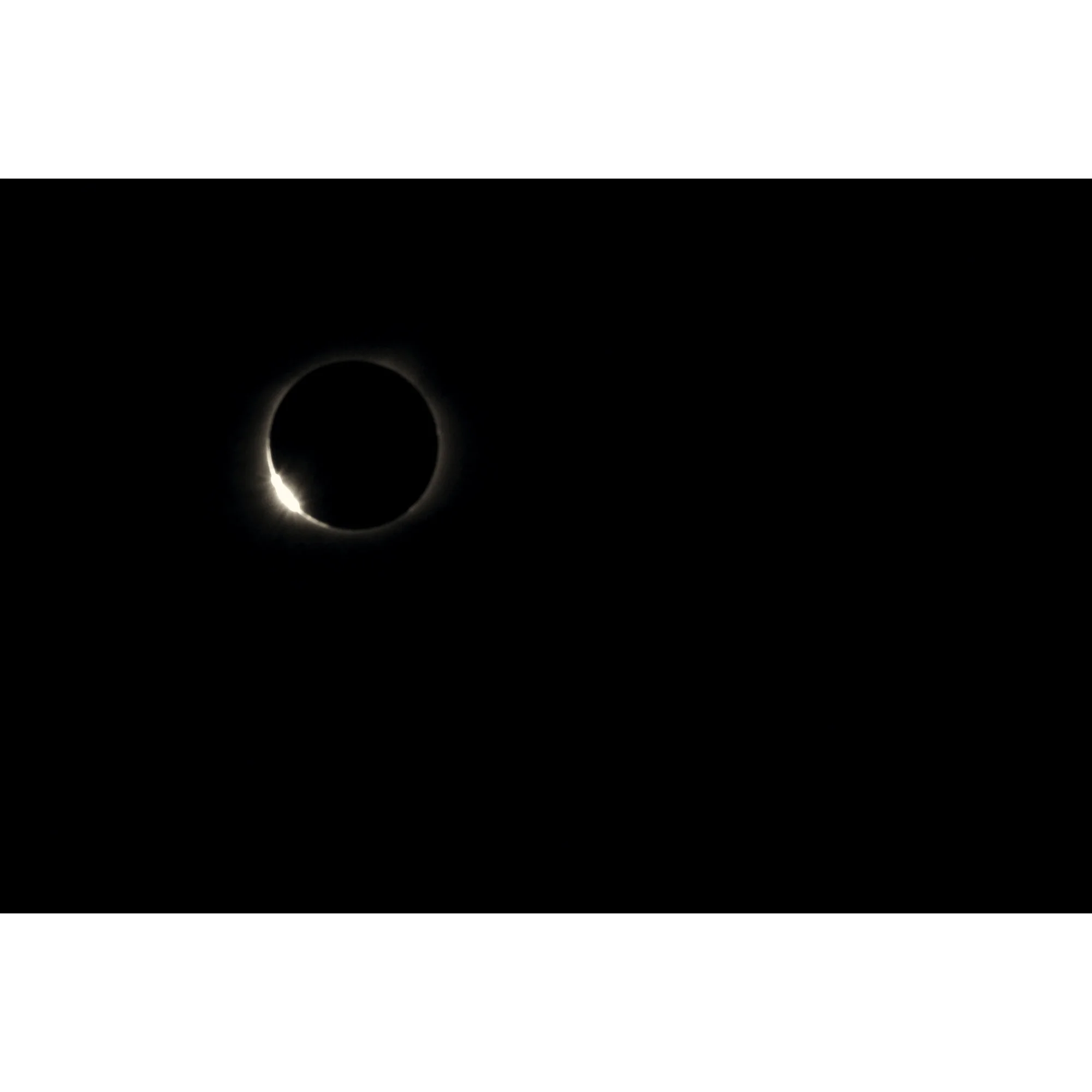 "Solar Eclipse Diamond Ring" Photo by Kay Phelps