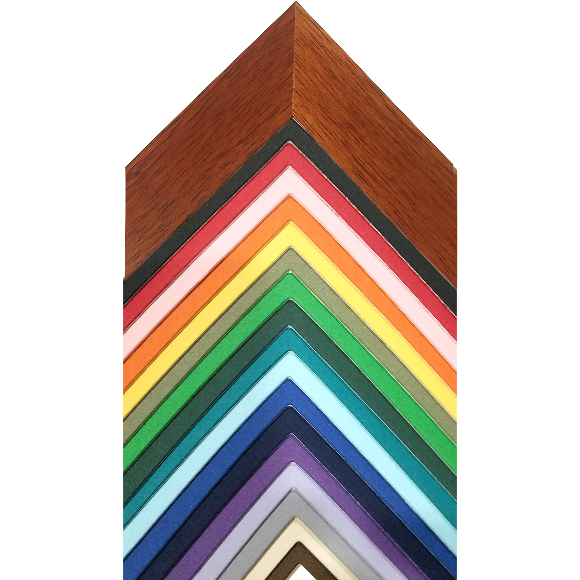 Your own 11x14 Photo Printed, Matted & Framed- Cherry Frame