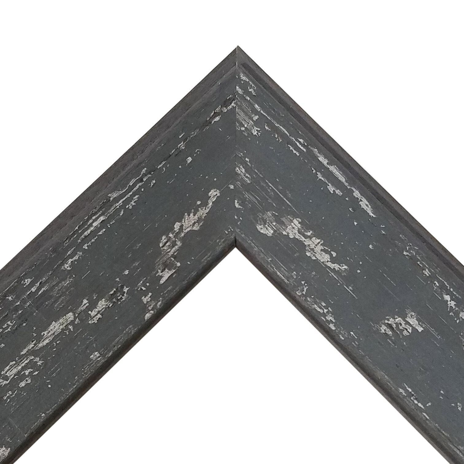 1" Wide Gray Distressed Wood Frame with Smooth Finish- Modern Farmhouse Collection